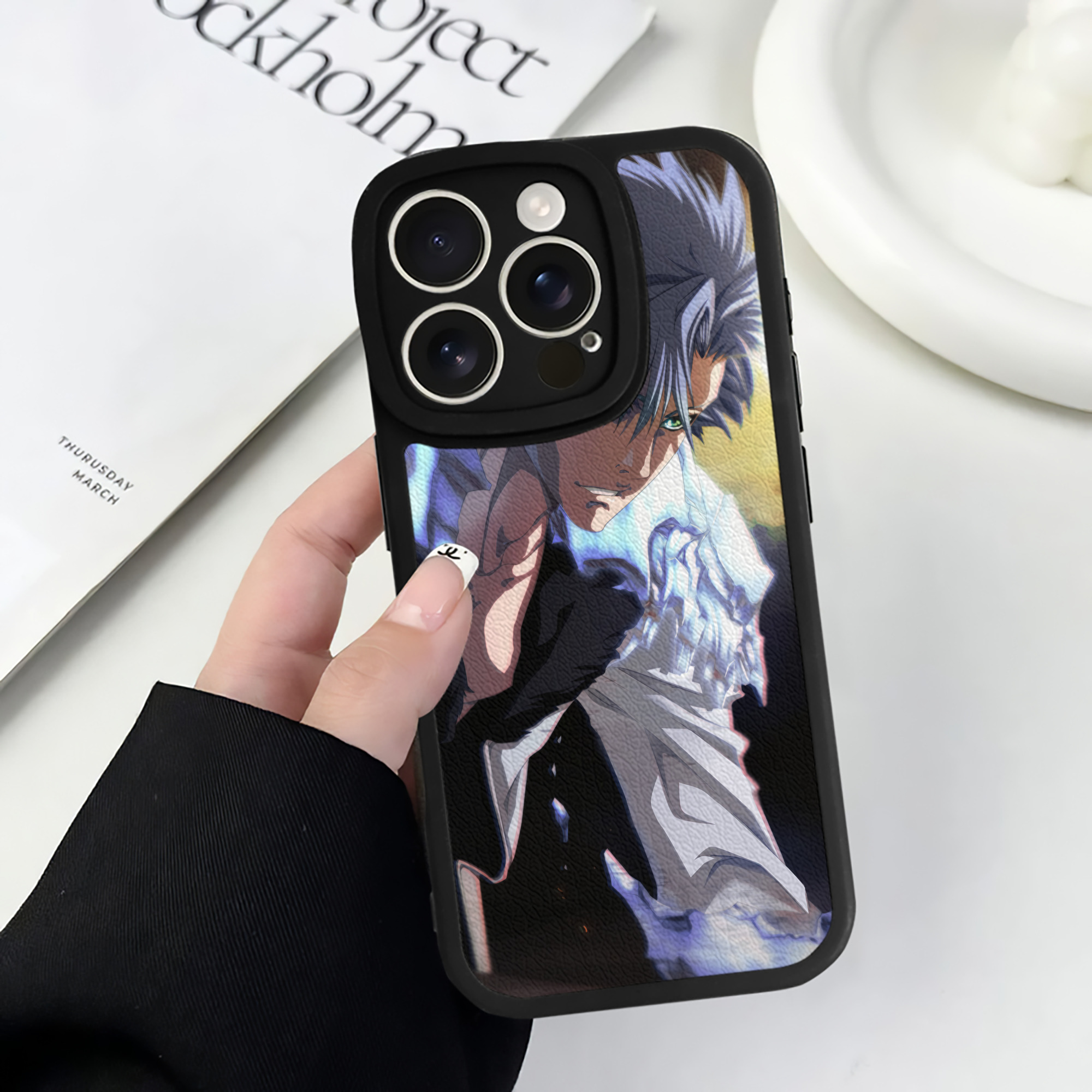 （画像用） ブリーチ BLEACH 【iPhone 16シリーズ対応】シリコンスマホケース（レザー調） 材質：シリコン